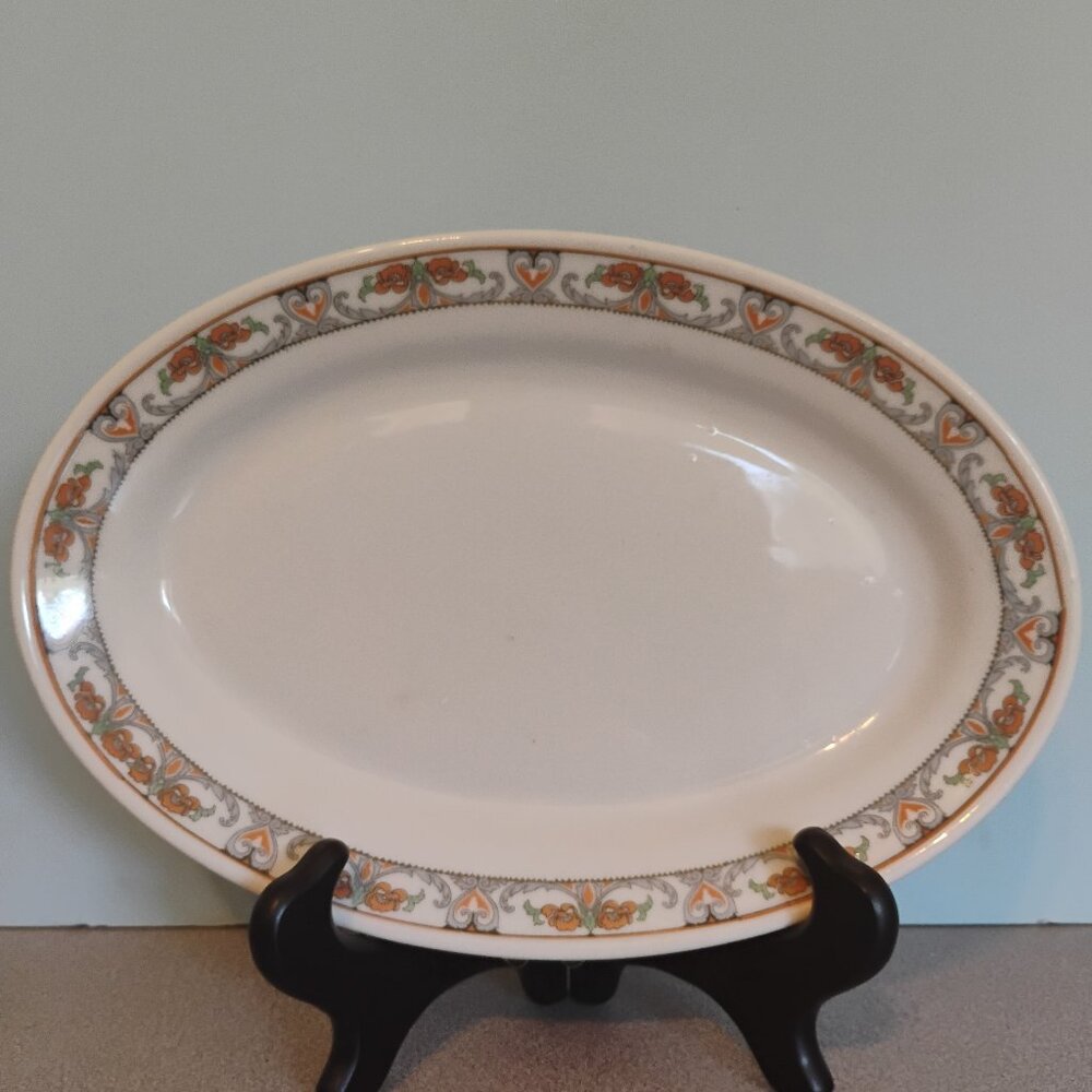 Fraunfelter Ohio China Rare Small Platter 10"